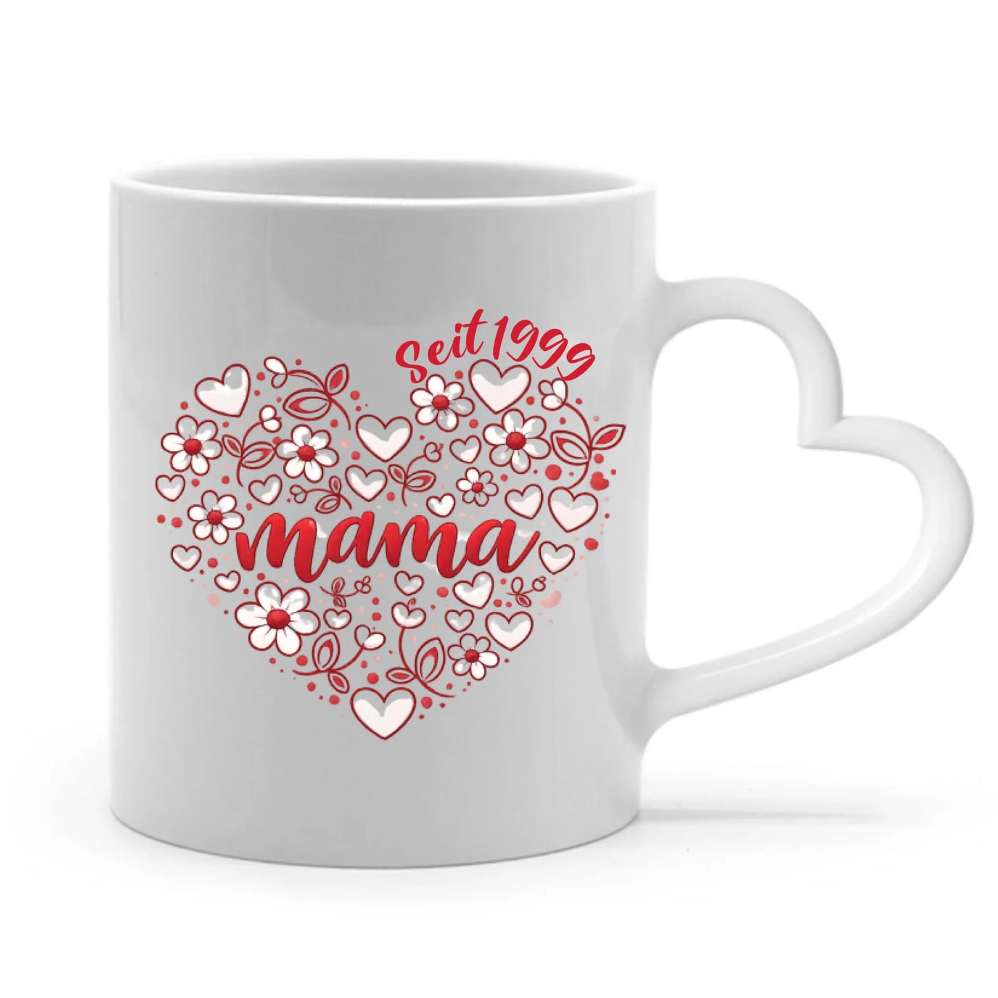 Herztasse weiß