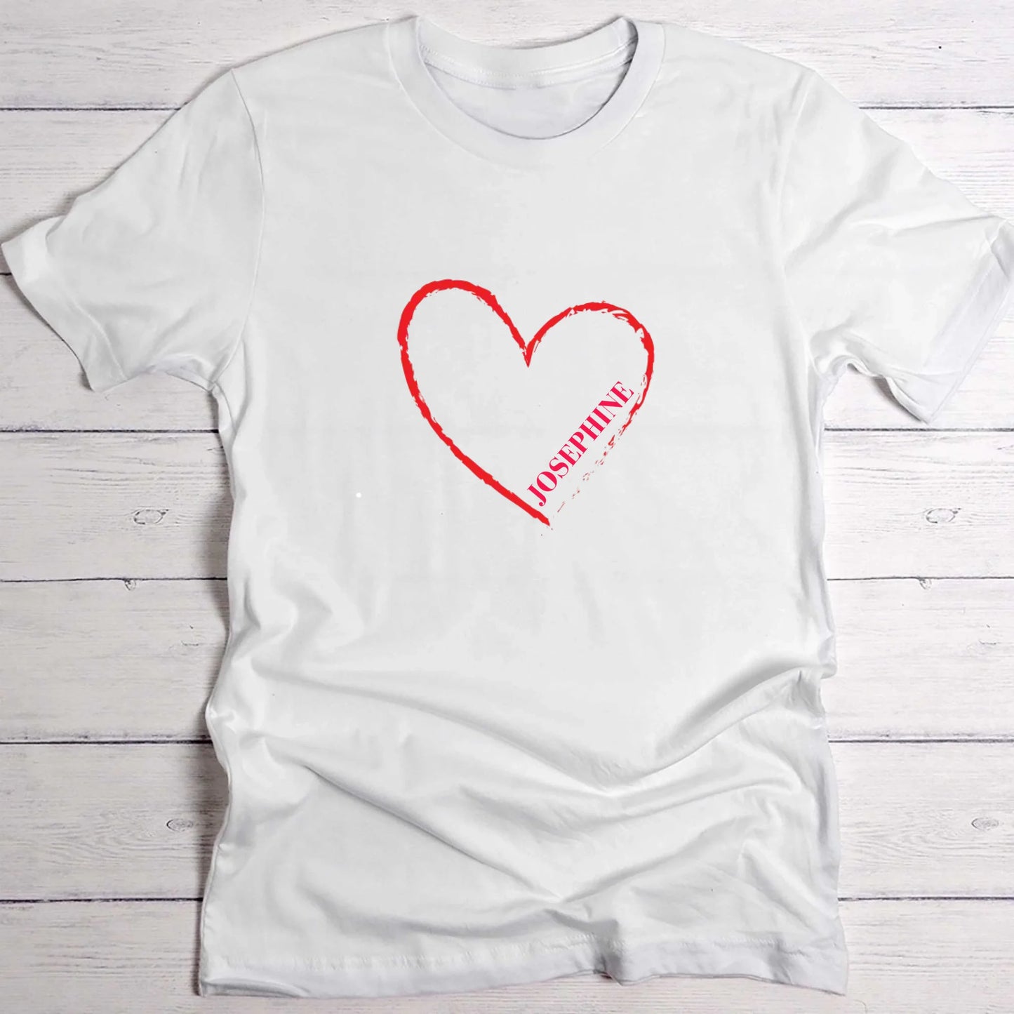 Simple Mum T-Shirt weiß personalisiert