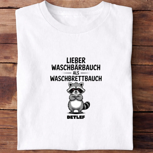 Lieber Waschbärbauch Mockup