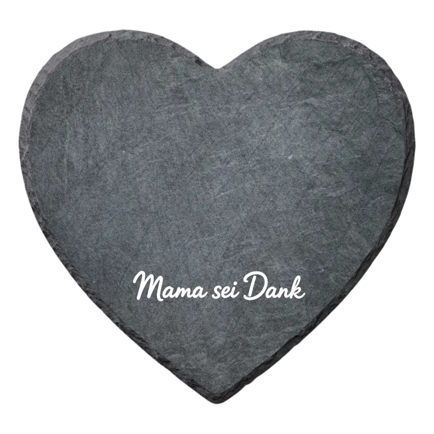 Mama sei Dank Schieferherz personalisiert - transparent Mockup