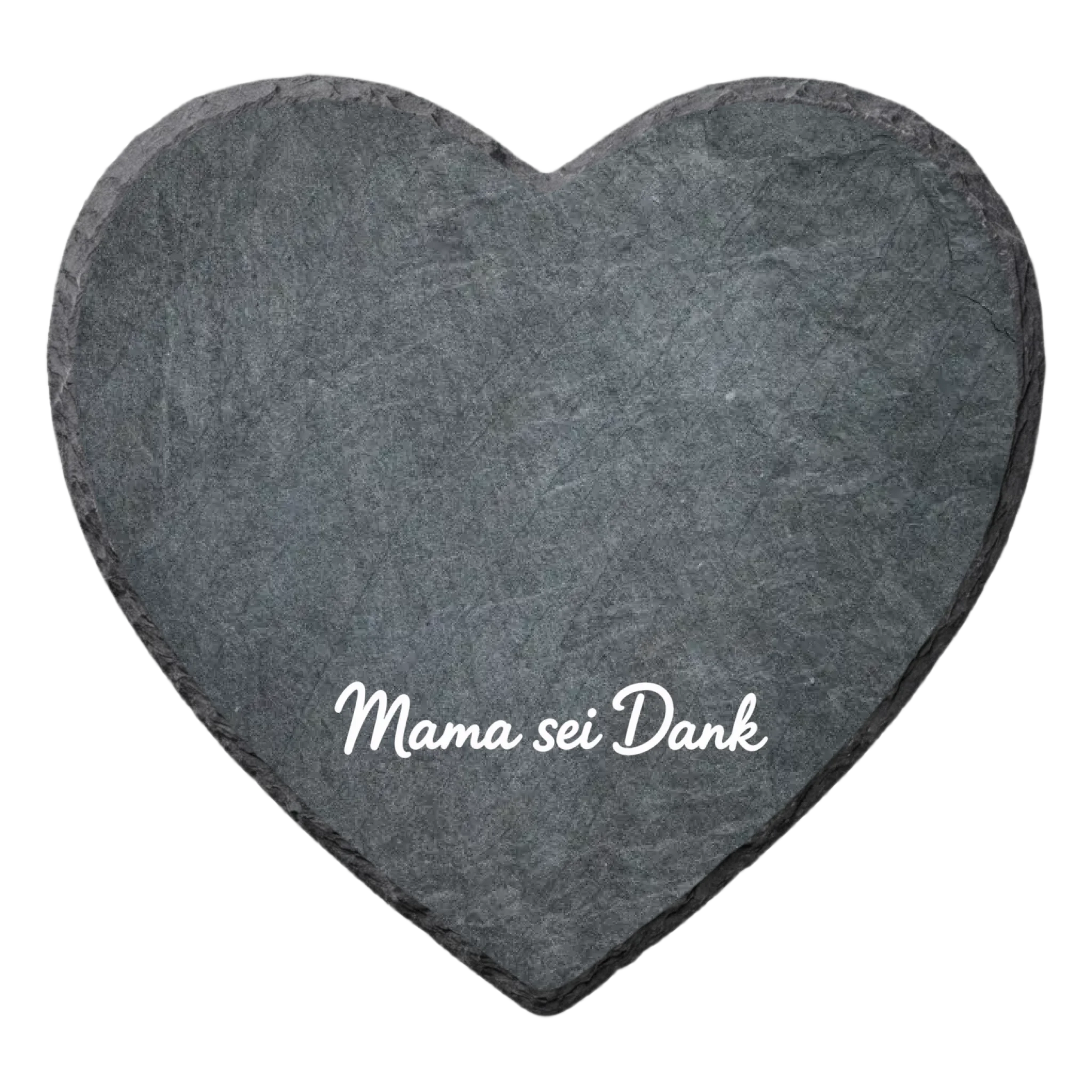 Mama sei Dank Schieferherz personalisiert - transparent Mockup