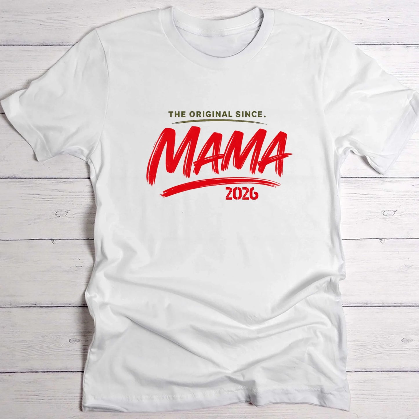 Mama The Original T-Shirt weiß personalisiert