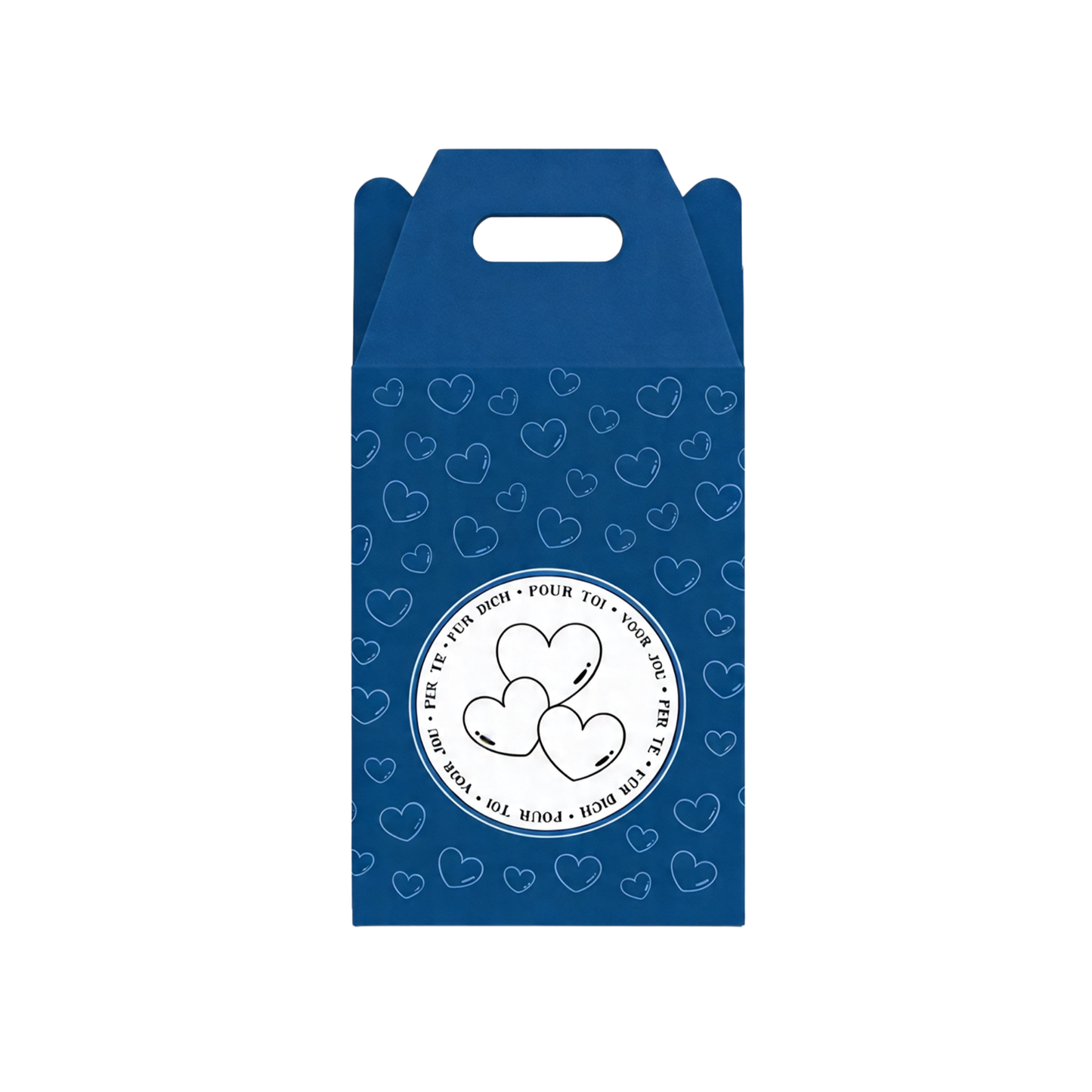 Geschenkebox blau T-Shirt