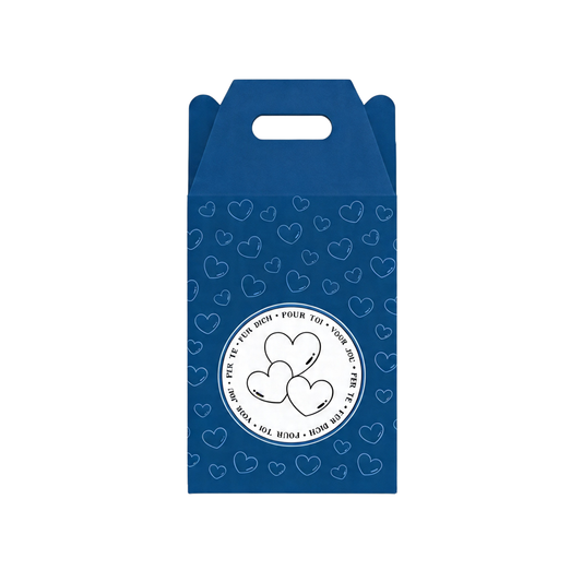 Geschenkebox blau T-Shirt